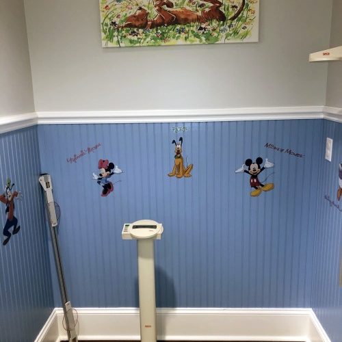 Weighing station at Palmetto Pediatrics of the Lowcountry
